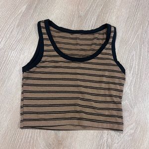 SHEIN Striped crop top